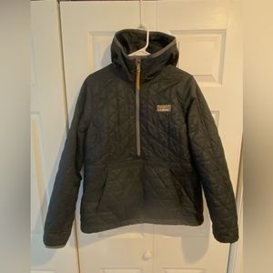 LL BEAN QUILTED PULLOVER QUART ZIP